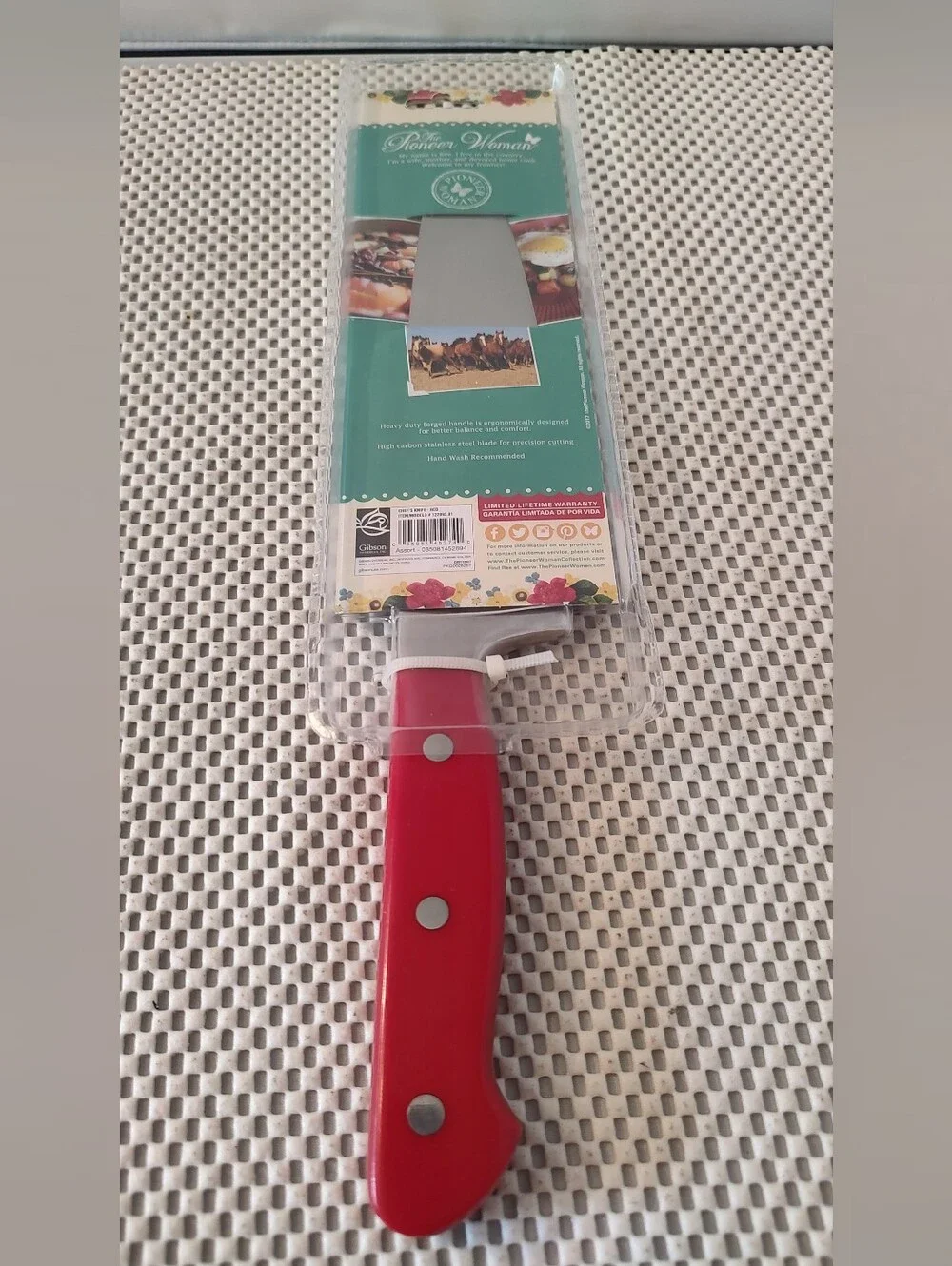 The Pioneer Woman Chef's Knife 8in Stainless Steel Red 2017